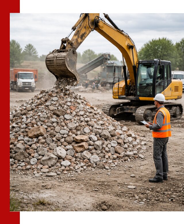 Доставка и вывоз строительного боя в Нижнекамске