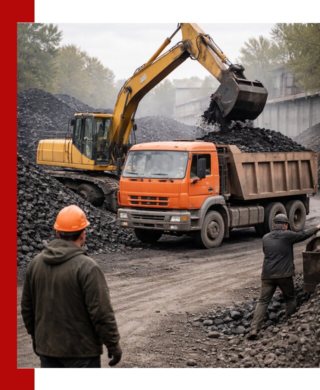 Доставка угля автотранспортом в Нижнекамске быстро и выгодно