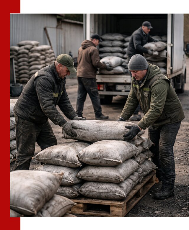 Доставка угля в мешках по выгодным ценам в Нижнекамске
