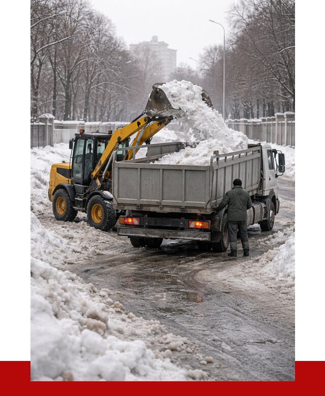 Вывоз снега с погрузкой в Нижнекамске от 3549 р. ПРОНЕРУДНжм