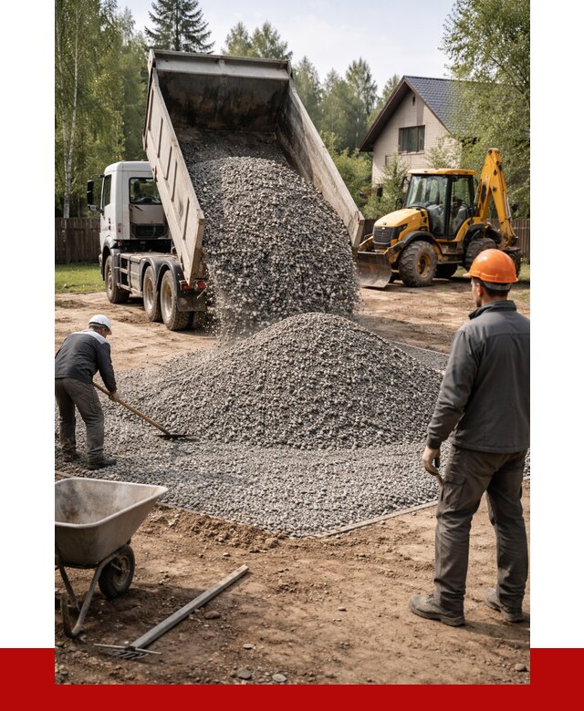 Отсыпка участка щебнем в Нижнекамске от 6590 р. ПРОНЕРУДНжм