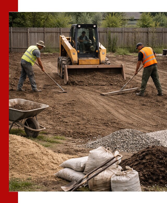 Выравнивание участка под строительство и благоустройство в Нижнекамске