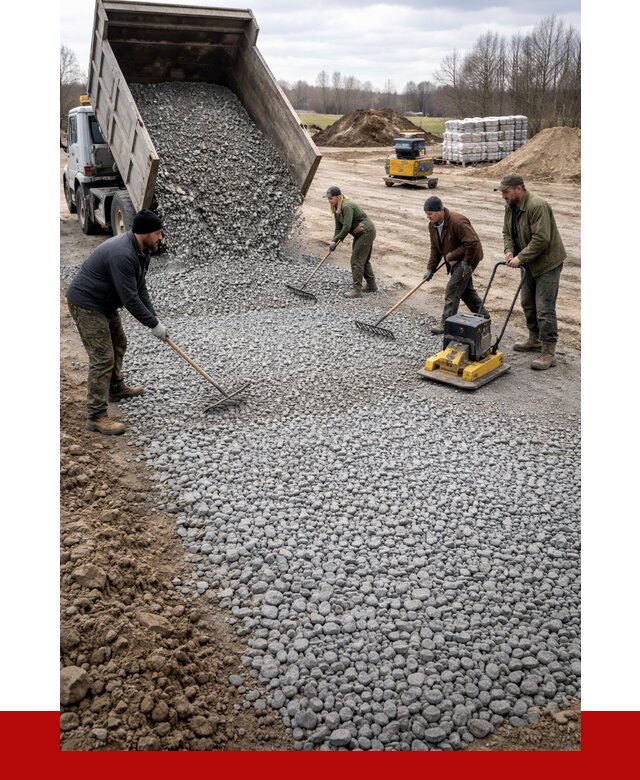 Устройство щебеночной подушки в Нижнекамске от 4563 р. ПРОНЕРУДНжм