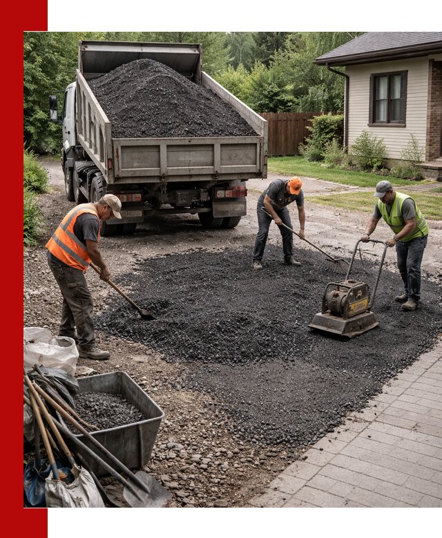 Асфальтовая крошка для двора с доставкой в Нижнекамске